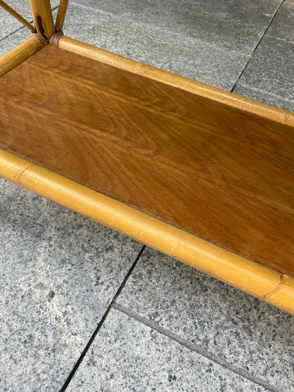 Vintage rattan standing