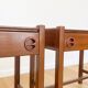 Pair of Scandinavian wooden bedside tables, 1960s