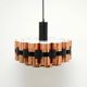 Copper lamp by Werner Schou for Coronell Elektro, 1970s