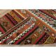 Tapis Kilim coloré en laine et coton fait main turc vintage des années 1970 98x405
