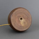 Vintage 50s solid elm wood lamp base