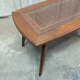 Wood and glass coffee table