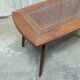 Wood and glass coffee table