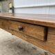 Solid wood farmhouse table with 2 drawers, 1900