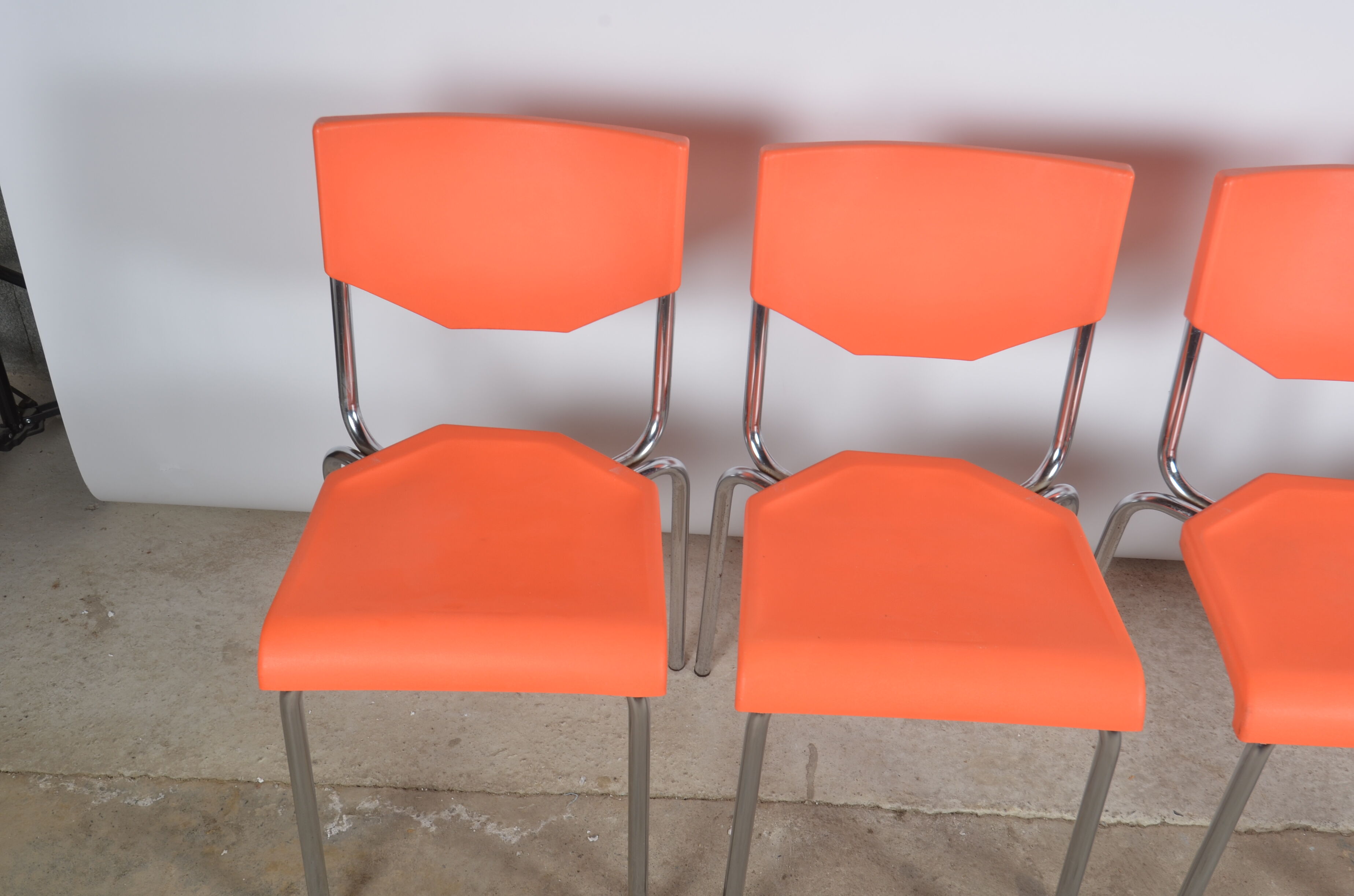 Vintage orange chairs