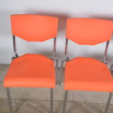 Vintage orange chairs