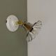 Vintage glass tulip wall light