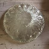 Chiseled glass dish