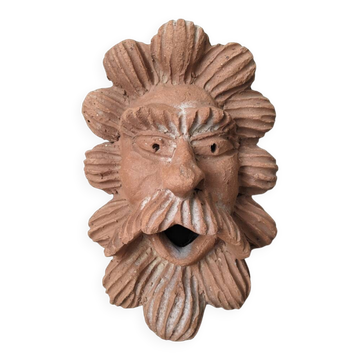 Terracotta wall sculpture, Italian handcrafted