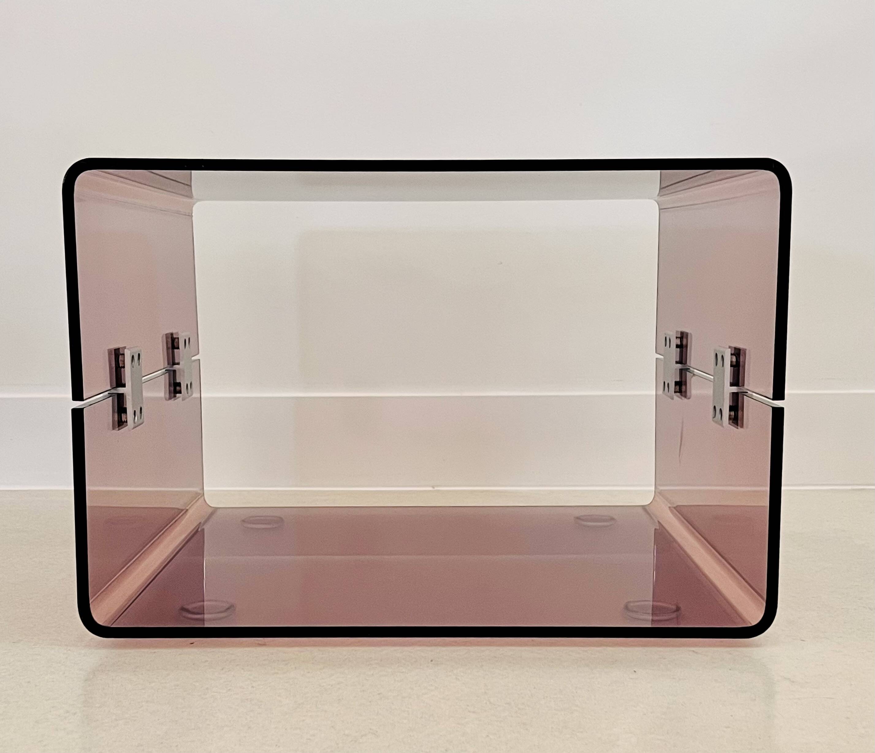Altuglas coffee table, France, 1970s