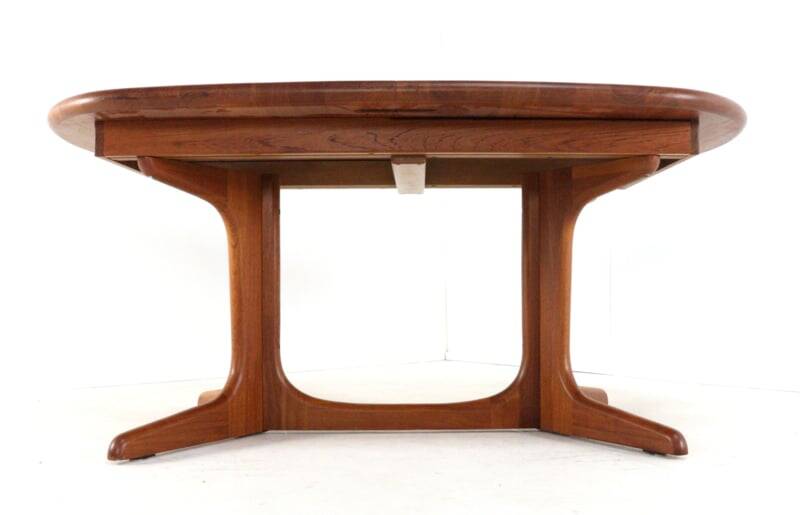 Oval 2x extendable dining table XL 'Nymindegab' - danish design vintage