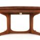 Oval 2x extendable dining table XL 'Nymindegab' - danish design vintage
