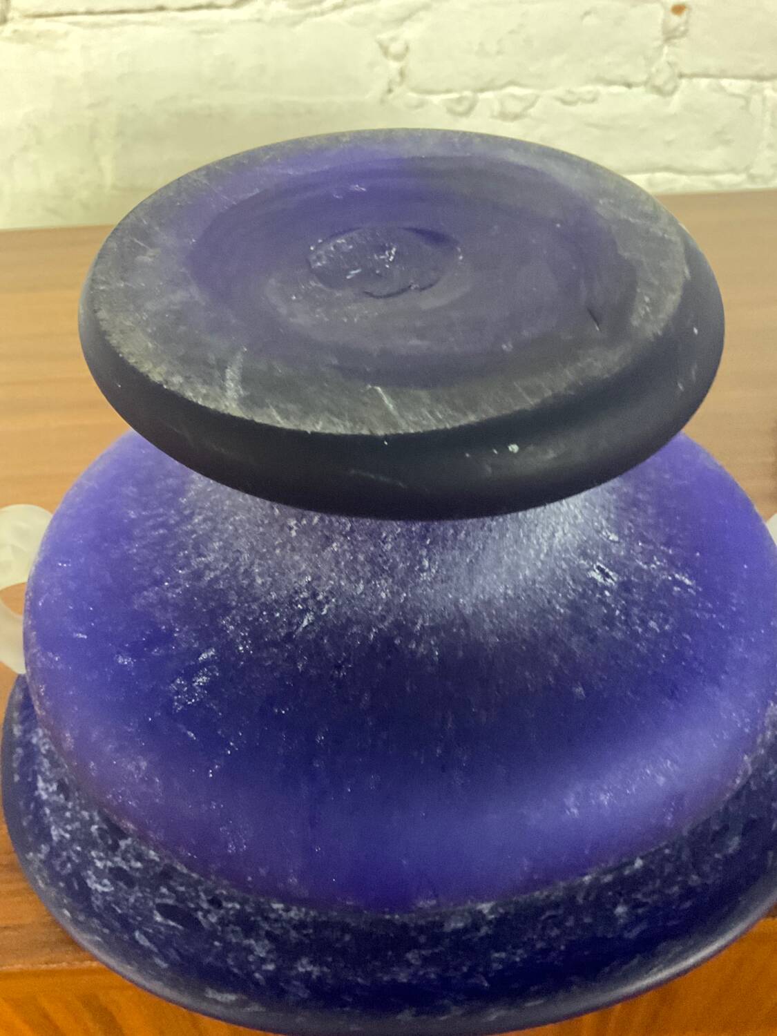 Trio of Murano “Scavo” plant pots from the 60s and 70s