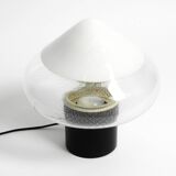 Lampe de table en verre de Murano en deux pièces des années 1960 par Roberto Pamio pour Leucos