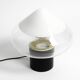 1960s Italian two-piece Murano glass table lamp by Roberto Pamio for Leucos
