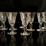 9 Royal Brierley crystal glasses