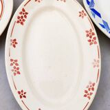 Set of 6 old earthenware dishes