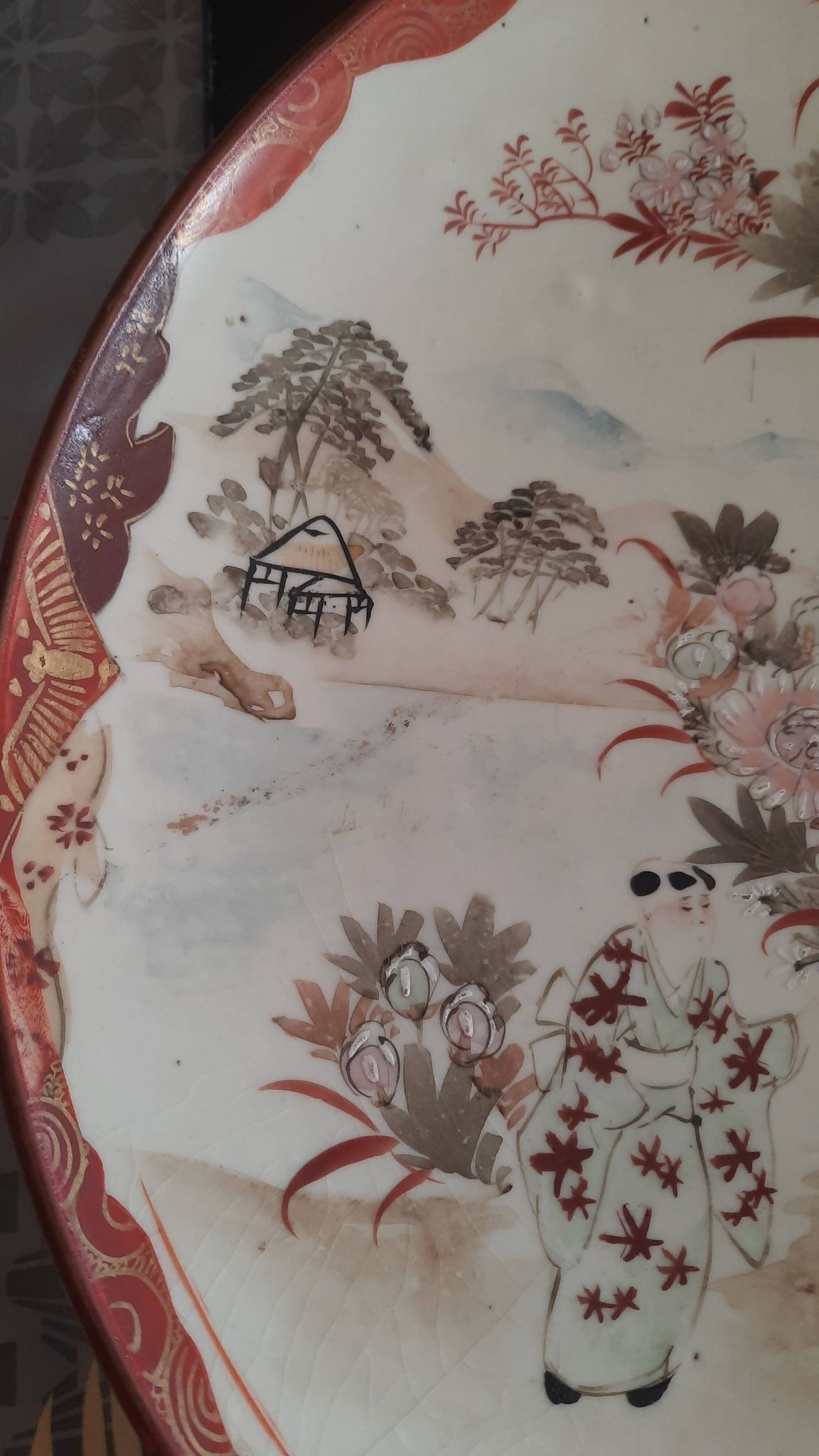 Plat creux japonais en céramique