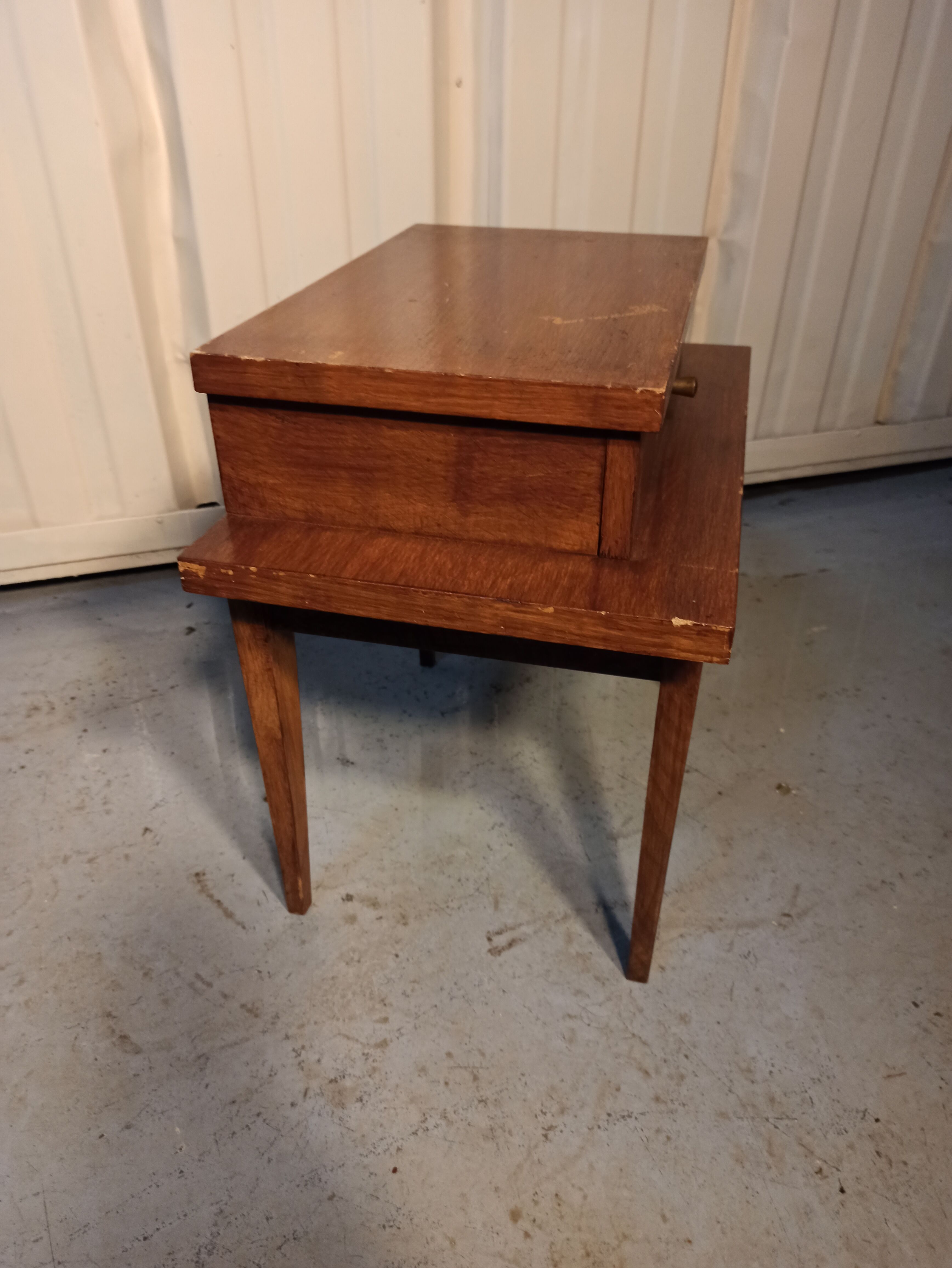 Bedside table, with a drawer. 50s-60s