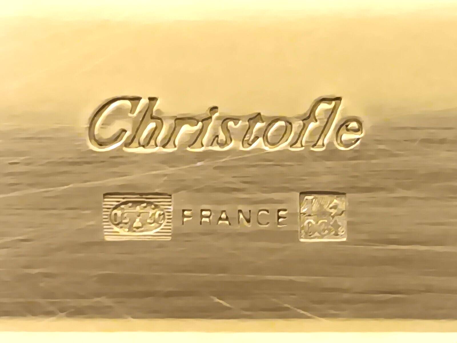 Christofle silver metal tray Albi model