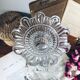 glass candlestick "The lion and the rose"