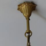 Bronze chandelier - branches with tassels