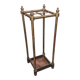 Brass and copper umbrella stands, early 20th century.