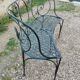 Banc de jardin en fer ancien