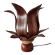 Lotus palm shell bedside table lamp
