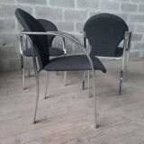 3 fauteuils, chauffeuses années 90