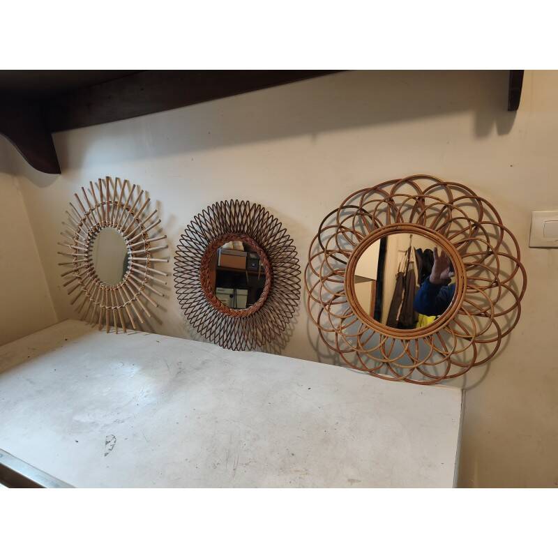 3 vintage mirrors from the 1970s
