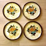 Vintage Villiroy and Boch Corfou Collection Set of 4 Dinner Plates 3802