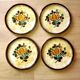 Vintage Villiroy and Boch Corfou Collection Set of 4 Dinner Plates 3802