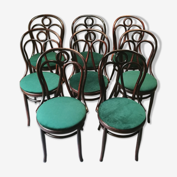 Lot de 8 chaises bistrot Hofmann modèle engelstuhl