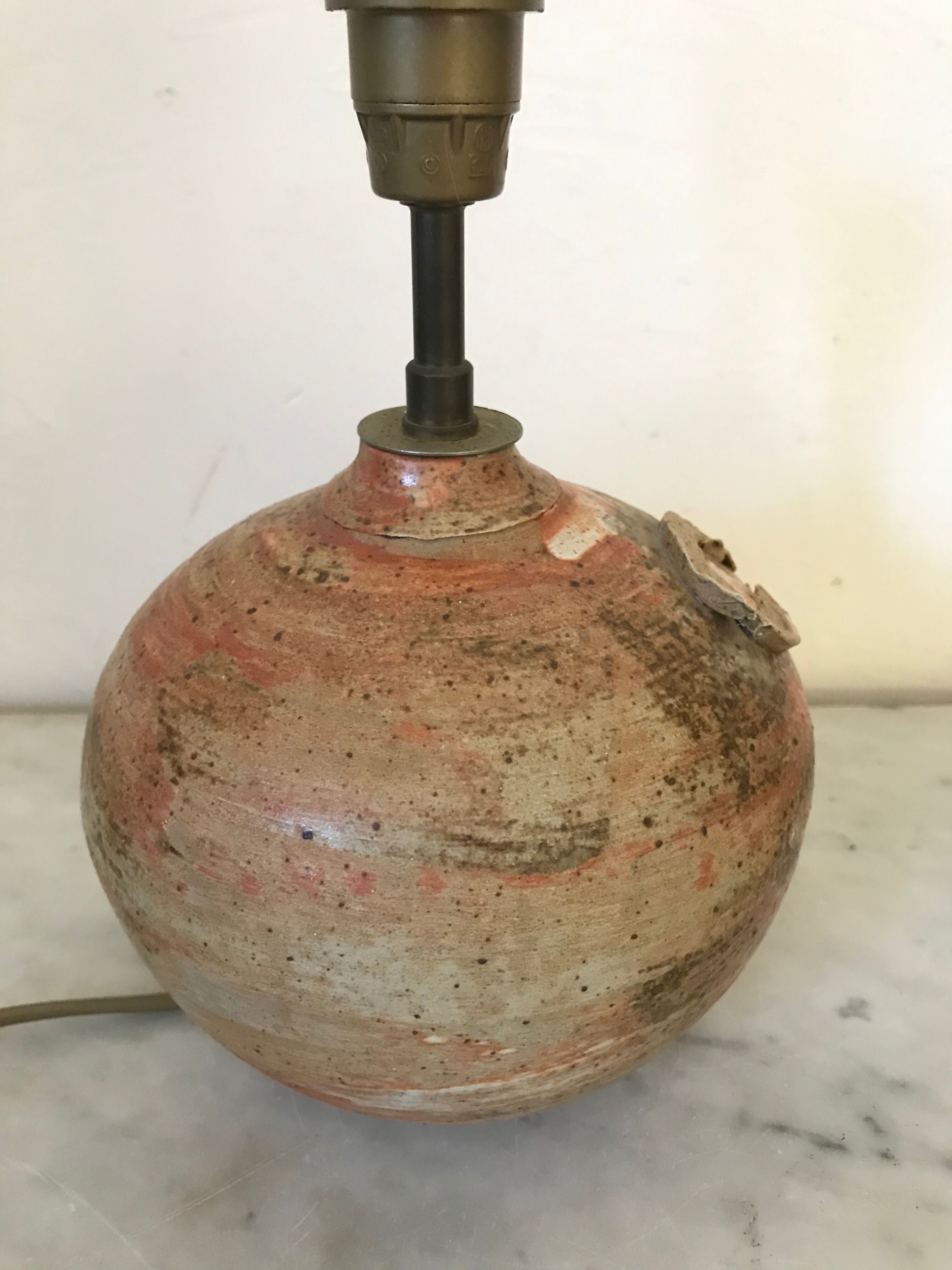 Vintage sandstone lamp foot
