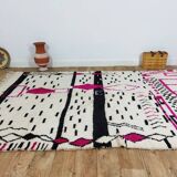 Handmade wool Berber rug 284x178 cm