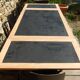 Splendide ancienne table scandinave à rallonges rénovée en chêne 2m58m