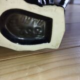 Vintage Vallauris jug in ceramic barbotine with grape decoration – 1950s