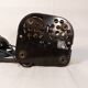 Ancien téléphone à cadran belge RTT 56B en bakélite noire