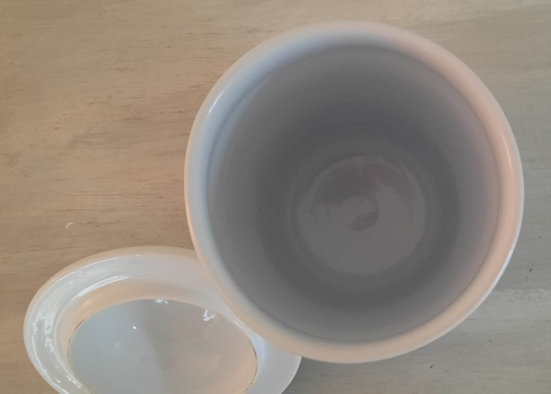 Apothecary pot "estragon" in faience of moustiers