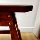 Vintage houten authentiquek zitbankje, 70 cm