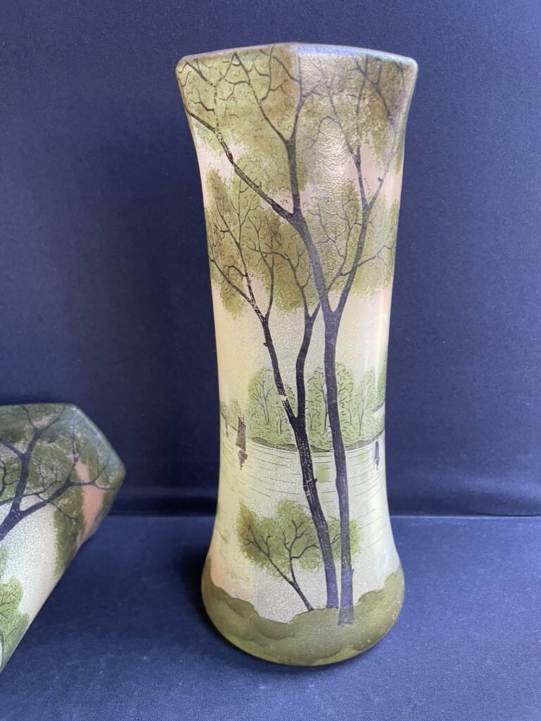 Pair of FT Legras Toul vases – 19th century