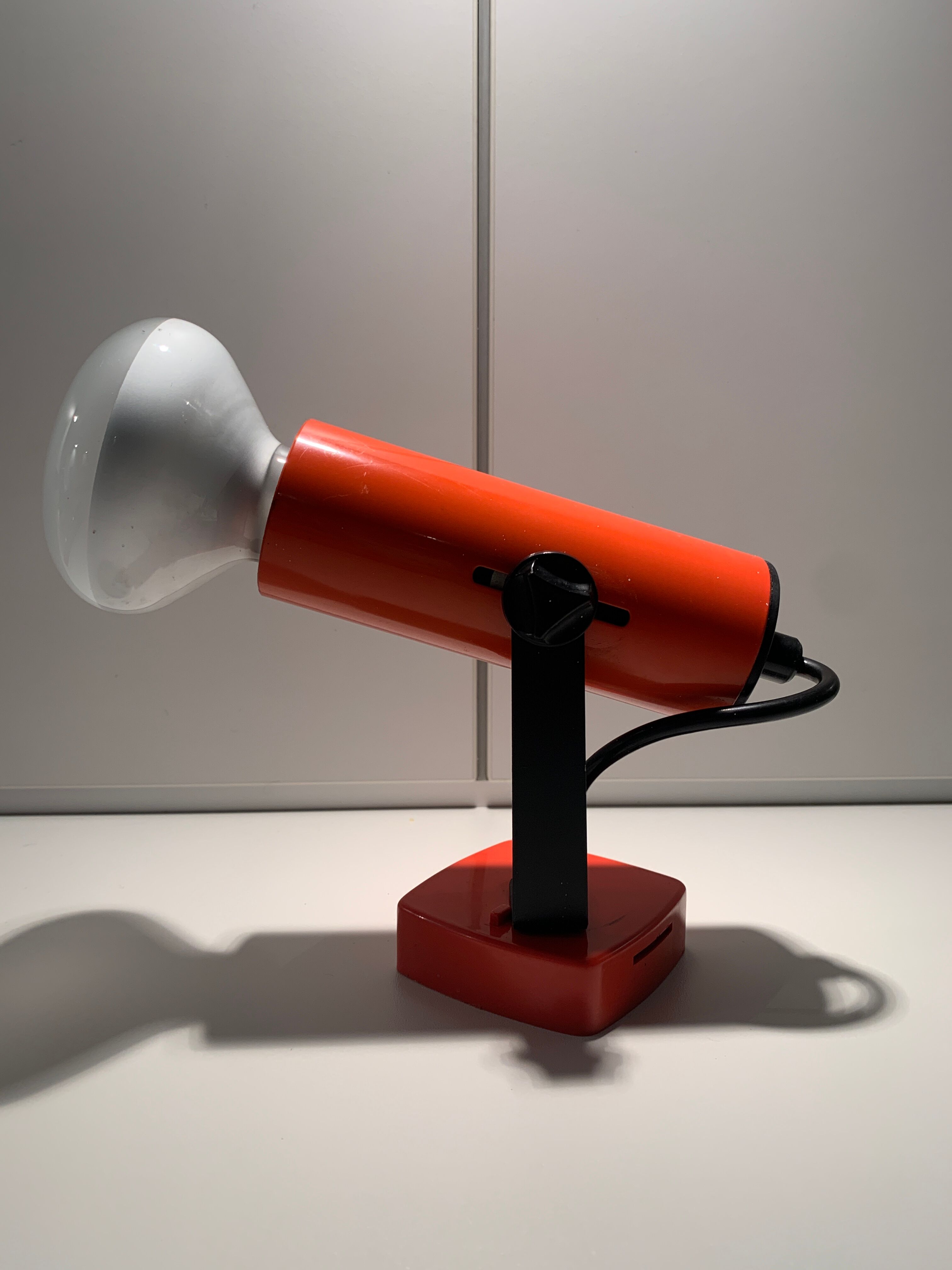 Wall lamp orange Targetti 70s
