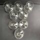 8 ½ cut crystal champagne glasses