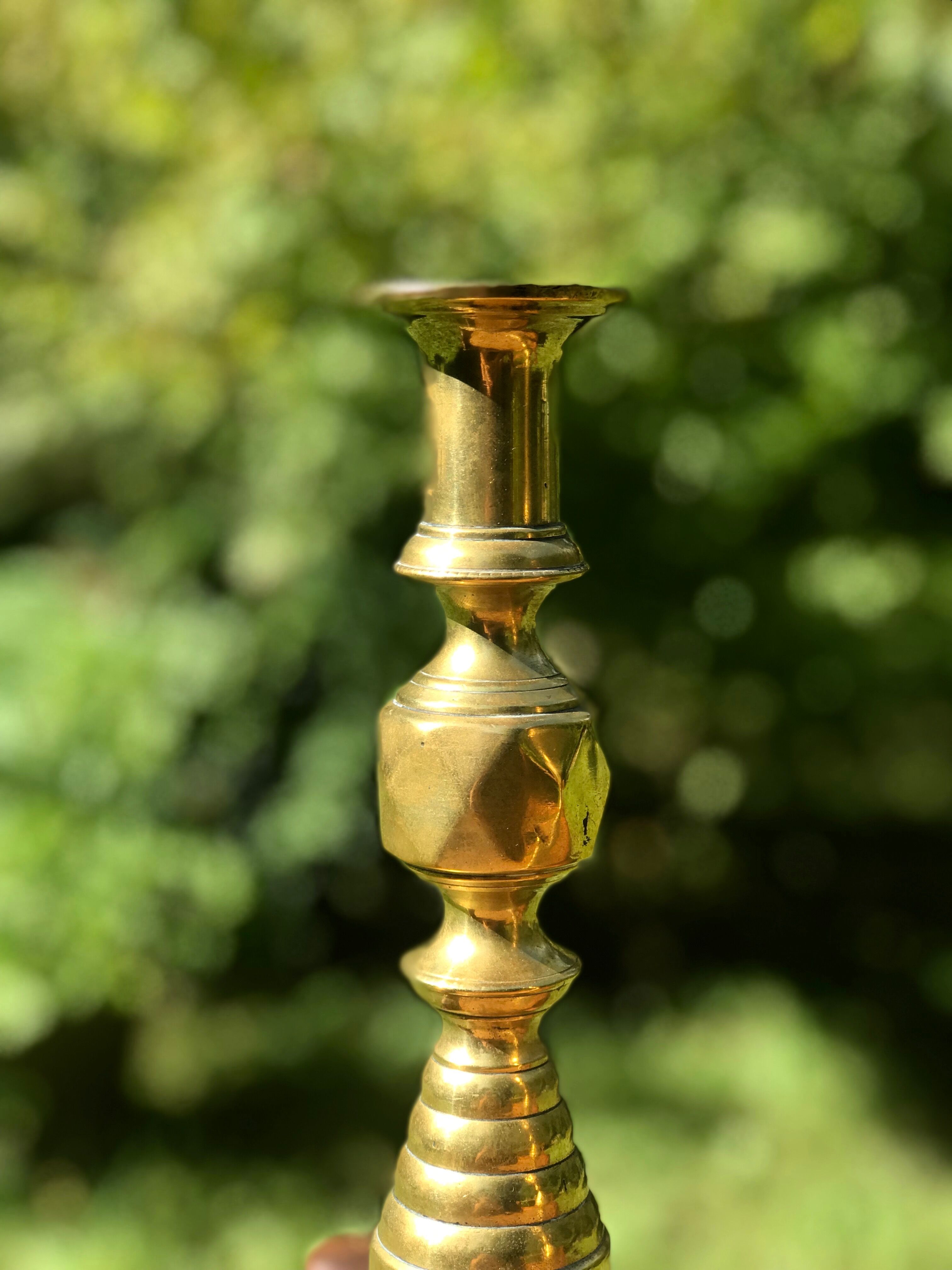 English brass candlesticks