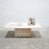 Vintage travertine coffee table