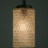Crystal glass pendant lamp, 1960s
