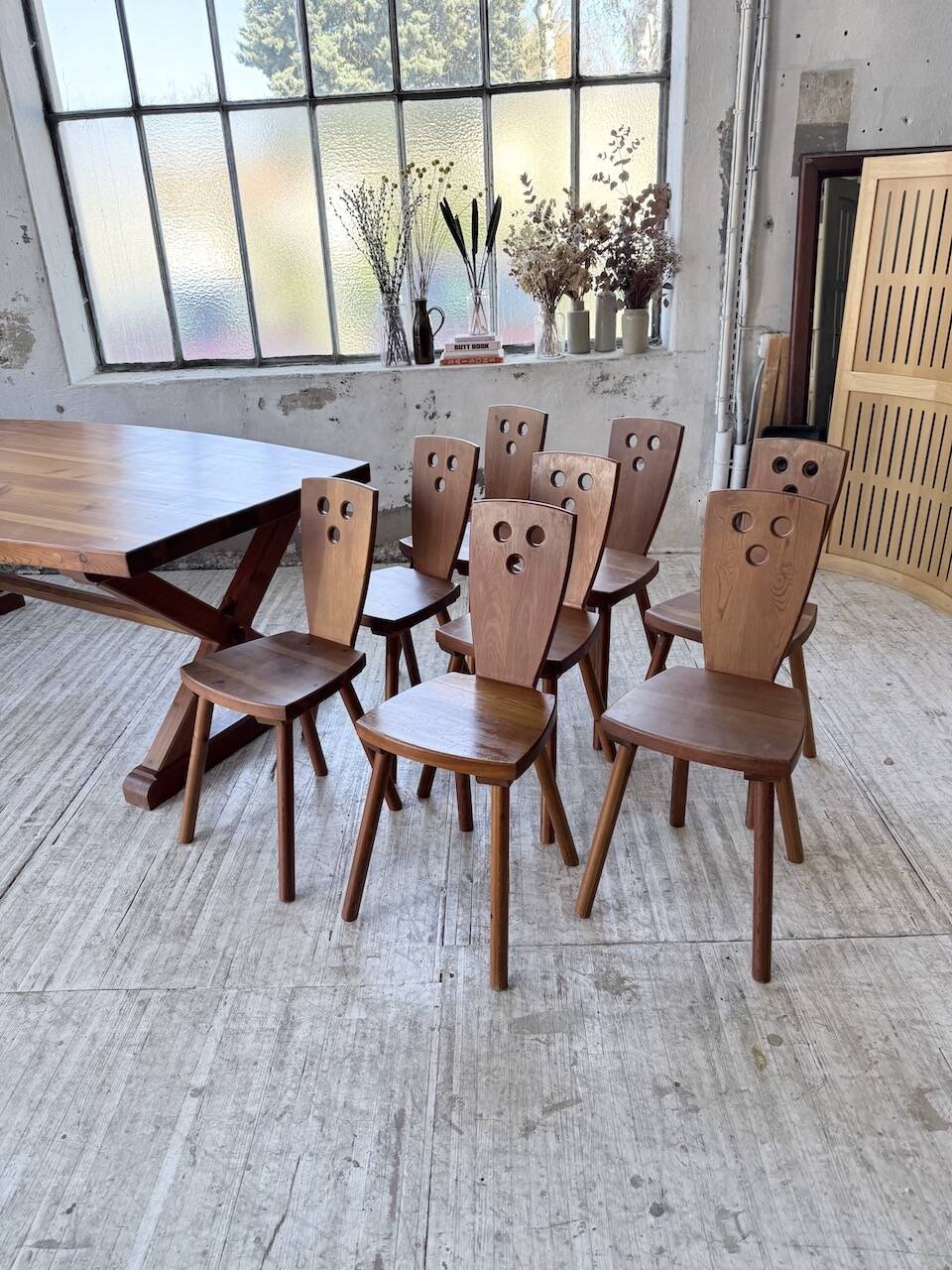 Mountain furniture set with table and 8 chairs Malmvall.