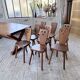 Mountain furniture set with table and 8 chairs Malmvall.
