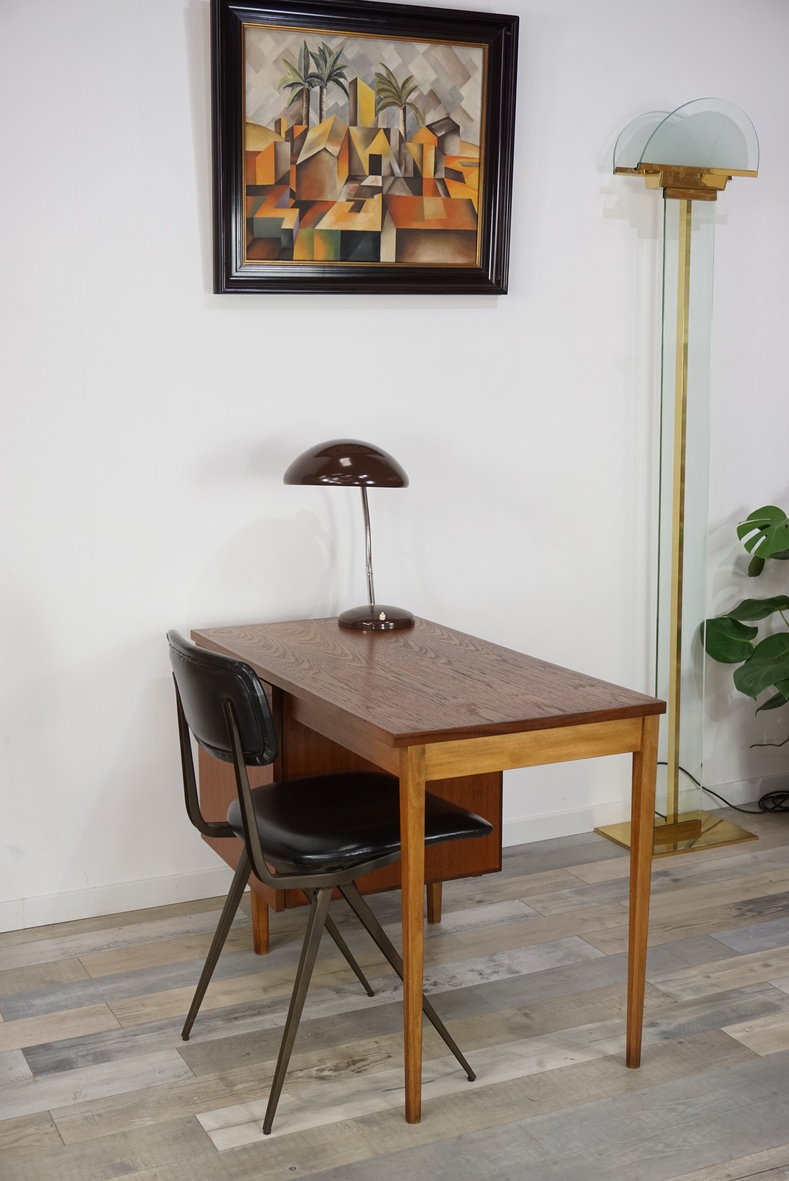 Teak desk 50s - 60s by CombinEurop